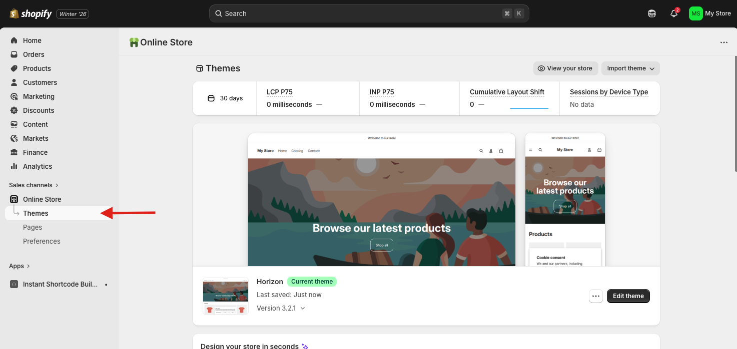 Shopify Online Store Themes